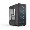 FRACTAL Case Fractal Epoch - Mid Tower ATX, Flusso d'aria ottimizzato, frontale mesh con 3 ventole Momentum RGB incluse e finestra laterale, Nero