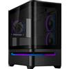 ASUS Case ASUS Prime AP202 ARGB - Mini-Tower mATX, pannello in vetro temperato curvo, banda luminosa ARGB integrata, Nero