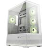 MSI Case MSI MAG PANO 110R PZ WHITE - Mid Tower ATX, design panoramico a 270 gradi con vetro temperato, ventole ARGB reverse preinstallate lateralmente, Bianco
