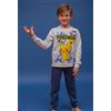 Disney Pigiama cotone felpato Pokemon bambino PK40M7634