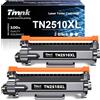 Timink TN-2510XL TONER ad alta capacità compatibile per Brother TN2510XL per MFC-L2800DW MFC-L2835DW HL-L2445DW HL-L2400DWE DCP-L2660DW DCP-L2620DW stampante laser (2 NERO, 3000 pagine per toner)