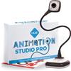 HUE Animation Studio Pro Stop Motion Kit (Full HD 1080p, Camera flessibile, Software, Libro) per Windows/macOS (Nero)