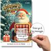 GHIBLI Biglietto Auguri Natalizi con Babbo Natale - Cartolina personalizzata Lotteria di Natale da Grattare con Messaggio da Scoprire - Scherzo Originale e Divertente con Sorpresa - Busta Inclusa