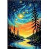 Artinhand Grandi puzzle per adulti 300 pezzi cielo stellato foresta puzzle per adulti giocattoli regalo decorazione famiglia puzzle bambini