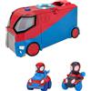 REI TOYS Spidey Amazing Friends Base Mobile con Luci, Suoni e 2 Veicoli