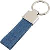 Portachiavi in denim e lega di zinco Enzi personalizzate o neutre