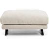 La Forma Poggiapiedi Veliro in ciniglia beige con gambe in acciaio finitura nera 85 x 90 cm FSC Mix Credit