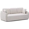 La Forma Divano letto Laira 3 posti in ciniglia écru 218 cm FSC Mix Credit