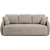 La Forma Divano letto Laira 3 posti in ciniglia tortora 218 cm FSC Mix Credit