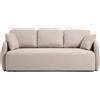 La Forma Divano letto Laira 3 posti in ciniglia beige 218 cm FSC Mix Credit