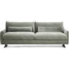La Forma Divano Veliro 3 posti in velluto verde con gambe in acciaio nero 240 cm FSC Mix Credit