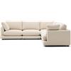 La Forma Divano ad angolo Gala 6 posti in ciniglia beige FSC Mix Credit 300 x 300 cm