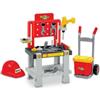 Simba Mecanics Banco Attrezzi 3in1 con banco, Diavolo e Casco con 19 accessori di Smoby