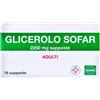Glicerolo Sofar 2250mg Adulti 18 Supposte
