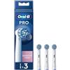 Oral-B Sensitive Clean 3 Testine di Ricambio Spazzolino Elettrico
