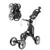 CaddyTek Carrello da Golf a 4 Ruote - Compatto, Leggero, Pieghevole Push Pull Caddy Cart - Explorer V8, Grigio Scuro, Taglia Unica, Modello: Explorer Vsersion 8 - Grigio Scuro