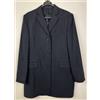 Brodie & Lyle Uomo Navy Lana Cappotto 107cm Torace Grande Nascosto Cappotto Blu Monopetto 3435