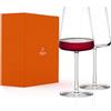 Stölzle Lausitz Calici Vino Rosso Power Set di 2, 520ml - Bicchieri di Qualità per Vini Corposi - Calici Moderni con Design Angolare per un Aroma Massimo - Resistenti e Lavabili in Lavastoviglie