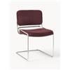 Westwing Collection Sedia cantilever in velluto a coste Don - Rosso