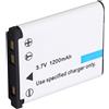 XUMIUZIY Batteria per Fotocamera Li-42B/Li-40B, Batteria Sostitutiva da 1200 MAh per Fotocamere 1040 1060 1070 7000 7010 7020 7030 7040 Tough 3000 TG-310 TG-320 VR310 e Batteria NP-45S