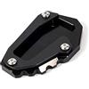 CCYYMOWOK Piastra di prolunga per cavalletto laterale del moto accessori per Multistrada 950 1100 1200 Enduro Pro 1200S 1200GT 1260 1260S V4S V2 Rally DIAVEL 1260 Monster 821 696 (nero)