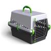 Mediawave Store 10571 Trasportino con griglia in metallo per cani e gatti da viaggio 50 cm Verde