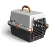Mediawave Store 10571 Trasportino con griglia in metallo per cani e gatti da viaggio 50 cm Arancione