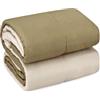 Mediawave Store Trapunta Matrimoniale Piumone Invernale Double Face 250x260cm Made in Italy Tortora