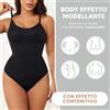 Mediawave Store Pack 3 Body da Donna 2 Neri 1 Bianco Contenitivo Canotta con Spalline Regolabili L/XL