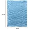 Mediawave Store Nottediluna baby plaid extra caldo 832189 in fibra vellutata 100 x 70 cm Azzurro