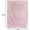 Mediawave Store Nottediluna baby plaid extra caldo 832189 in fibra vellutata 100 x 70 cm Rosa