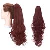 Mediawave Store Extension Coda Capelli Rossi VANESSA con Clip Capelli Finti Mossi da 70cm