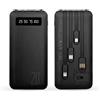 Mediawave Store Power Bank 20000mAh Caricabatterie Rapido Portatile con 4 Cavi Inclusi USB Nero