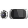 Mediawave Store Spioncino Digitale Porta Senza Fili Grandangolare 90° Monitor 2.8 e Campanello Silver