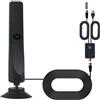 Uanratg Antenna TV Antenna TV Digitale per Interni per Smart TV 1080P Tutti I Televisori TV Digitale Ad Terrestre Ad Alta Definizione per Interni