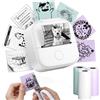 Phomemo T02 Mini Stampante Termica Portatile,Stampante Fotografica Portatile Compatibile con Telefono e Tablet, Stampante Adesiva per Studio, Note, Immagini, Foto, Diari, fai da te
