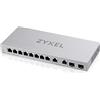 Zyxel Multi-Gig 12-Port Web Managed Switch with 2-Port 2.5G/2-Port 10G SFP+ Desktop/Wallmount, 5-Years Warranty [XGS1210-12]