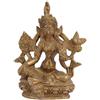IS Statua Figurativa Della Dea Tara Devi In Ottone Vintage Fatta A Mano