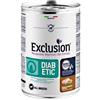 EXCLUSION DIET CANE UMIDO DIABETIC ADULT ALL BREEDS MAIALE, SORGO E PISELLI 400 G