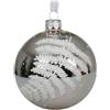 Kaemingk pallina di Natale glamour con felce glitterata Ø8cm