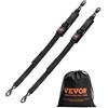 VEVOR Cinghie a Cricchetto Retrattili, 5,08 x 121,92 cm con Ganci di Sicurezza a S, 2 Pezzi Cinghie di Fissaggio a Cricchetto con Resistenza Rottura 680,4 kg, per Rimorchi, Veicoli, Barche