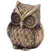 IS Figurina Statua Gufo In Ottone Piccolo Con Finitura Vintage Per Feng Shui