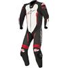 Alpinestars tuta intera in pelle Missile Tech-Air - Nero Bianco RossoFluo 1231 taglia 50