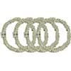 Dore & Rose Scrunchie 1 cm Olive Elastico per capelli 4 pz.