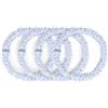 Dore & Rose Scrunchie 1 cm Stripe Elastico per capelli 4 pz.