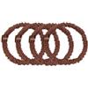 Dore & Rose Scrunchie 1 cm Brown Elastico per capelli 4 pz.