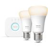 Philips By Signify Philips Hue White Starter kit: 2 lampadine connesse E27 (800)