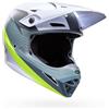 Bell Casco Moto Cross Enduro Bell MX-10 Mips AVIATOR Bianco Verde