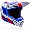 Bell Casco Moto Cross Enduro Bell MX-10 Mips DYNO Rosso Bianco