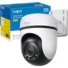 Tapo C500 Telecamera Wi-Fi Esterno FHD, 360° Visuale, Telecamera IP di Sorveglianza, IP65, Visione Notturna a Colori, Rilevamenti Smart AI, Audio Bidirezionale, Allarme sonoro personalizzato